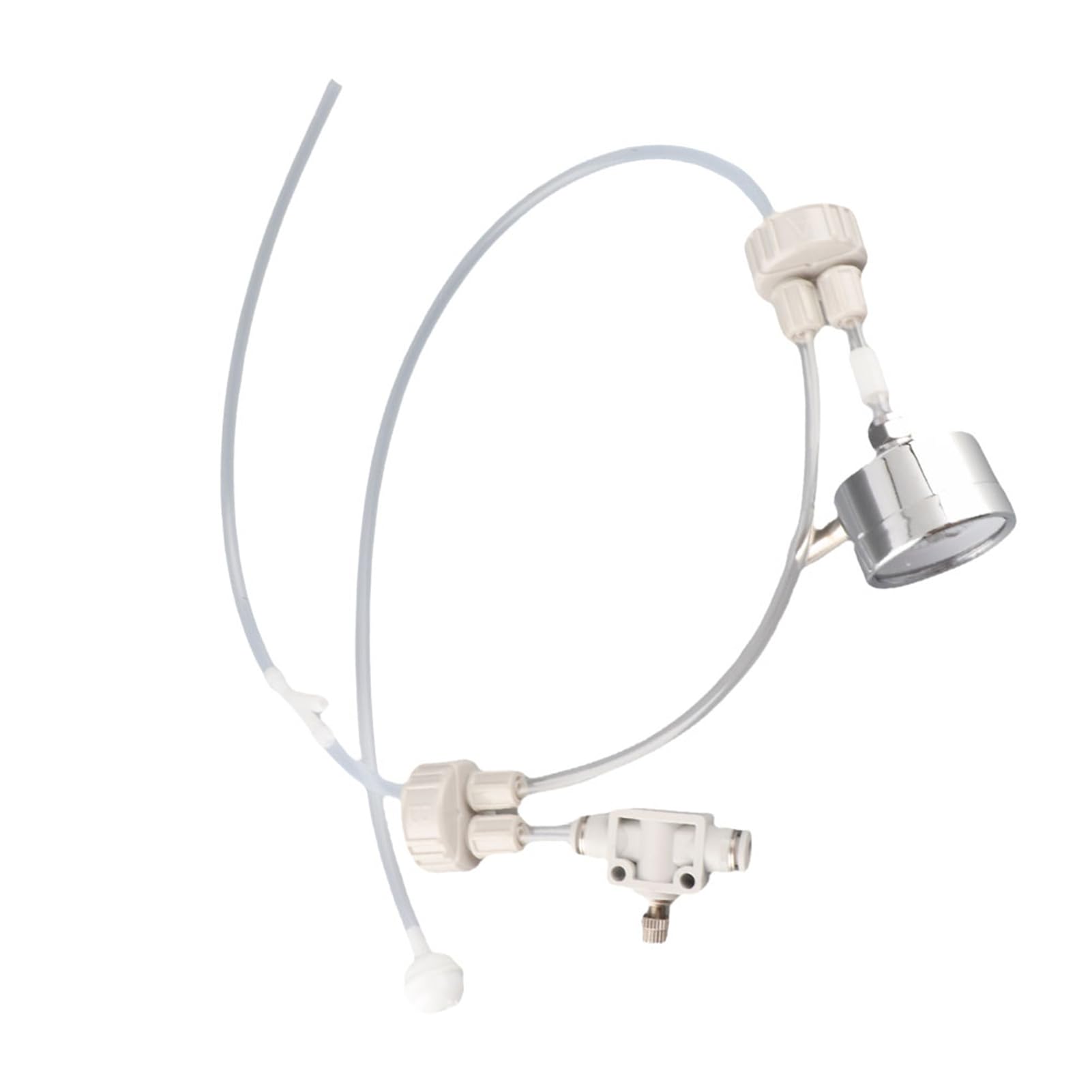 Estink Kit de système de production de CO2 pour aquarium D201 Tube Valve Guage Bouchon pour plante de mousse