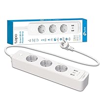 Tapo P300 Ciabatta MultiPresa WiFi Intelligente,Controlla Separatamente 3 Prese, Ricarica Rapida USB da 18 W, Compatibile con Alexa e Google Home, Controllo Remoto Tramite APP Tapo