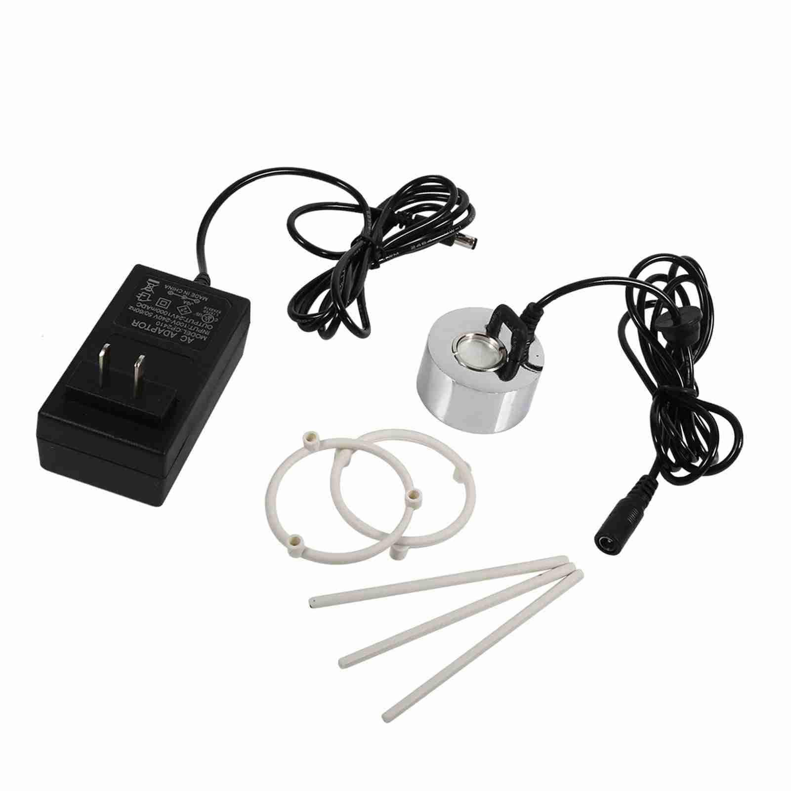 Mist Foggers Mini Ultrasonic Mist, 24V Ultrasonic Mist Maker Fogger Water Fountain Pond Atomizer Air Humidifier with Adapter 100?240V (US Plug)