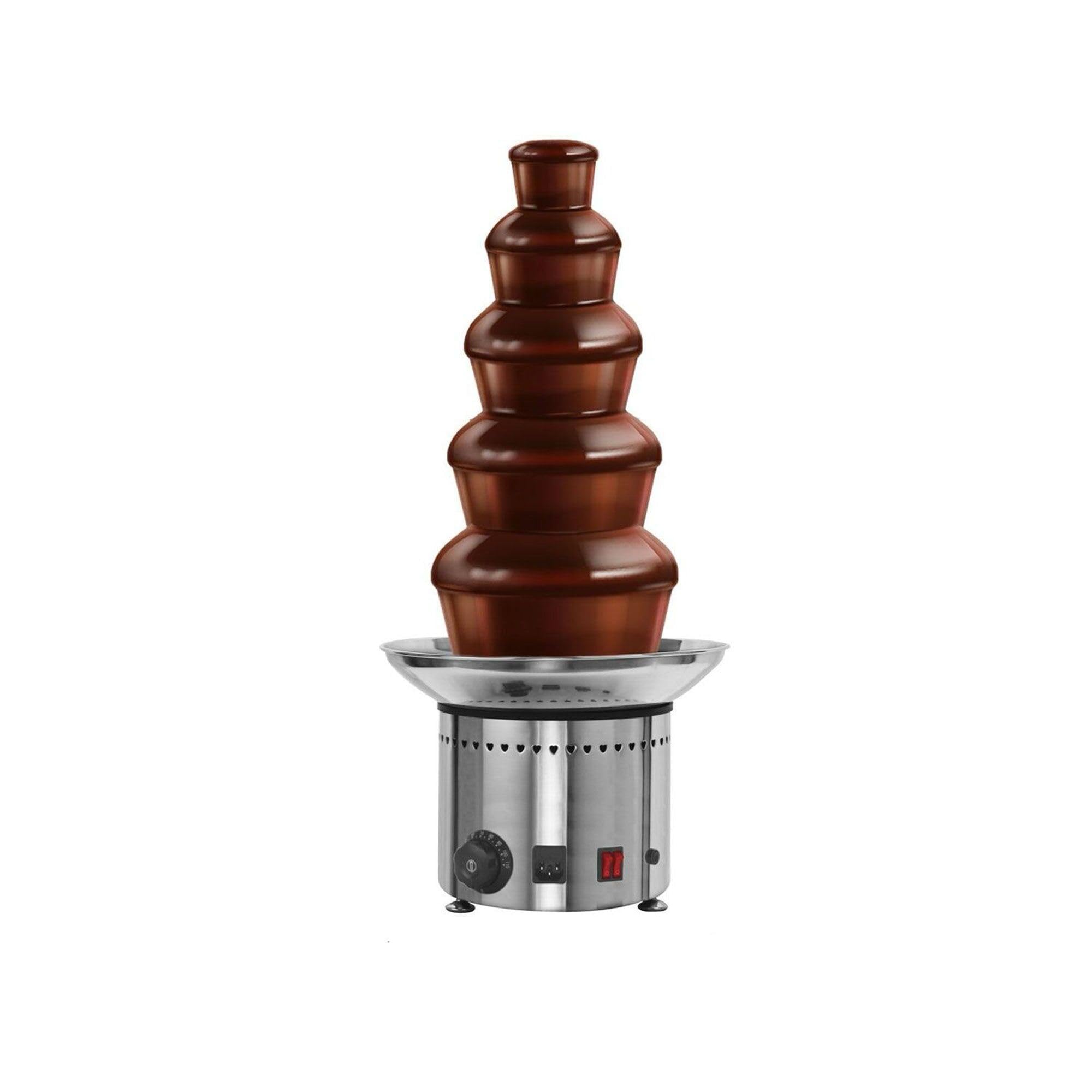 GGM Gastro Fontaine à chocolat à 5 étages - 70cm de hauteur - Capacité de 6kg de chocolat - 200 W - fondue, mariages et événements - pour tremper des fruits, des guimauves et autres - SBCH5