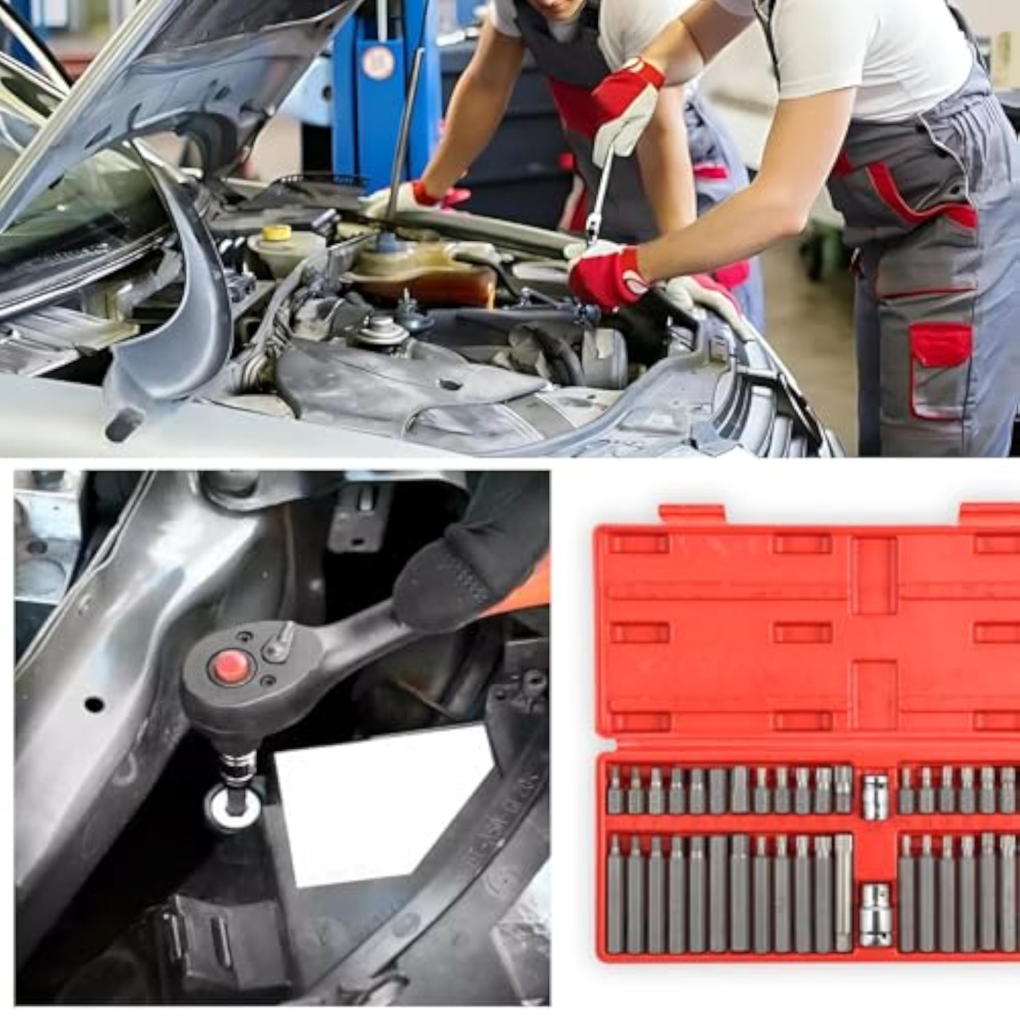 40pc Torx Set, Star Spline Hex Allen Key Socket Bits