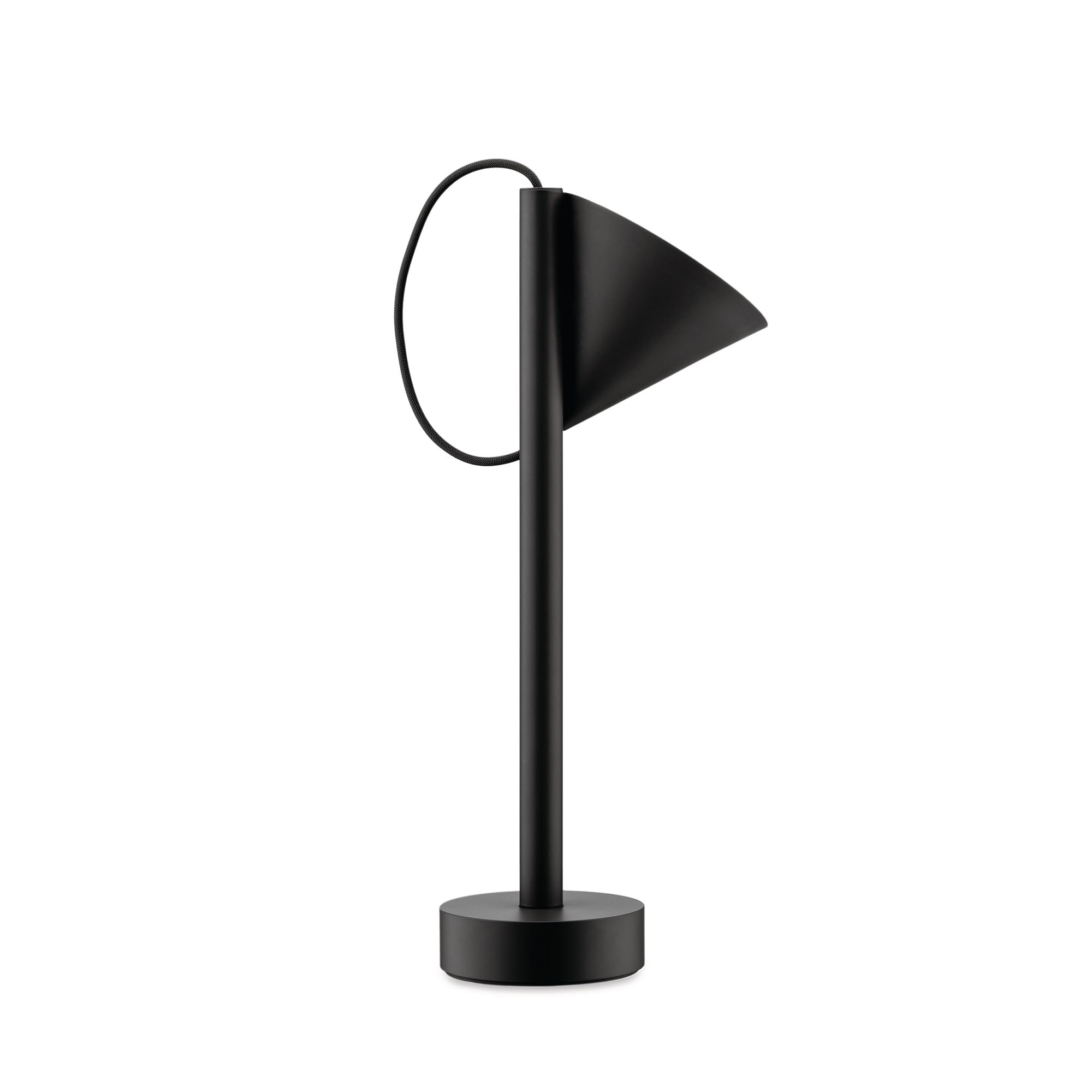 Alessi Tsumiki ME01 B - Lampada Portatile Magnetica, Batteria Ricaricabile con cavo USB-C, in Metallo e Resina Termoplastica, Luce a LED 3.5W 5V, Nero