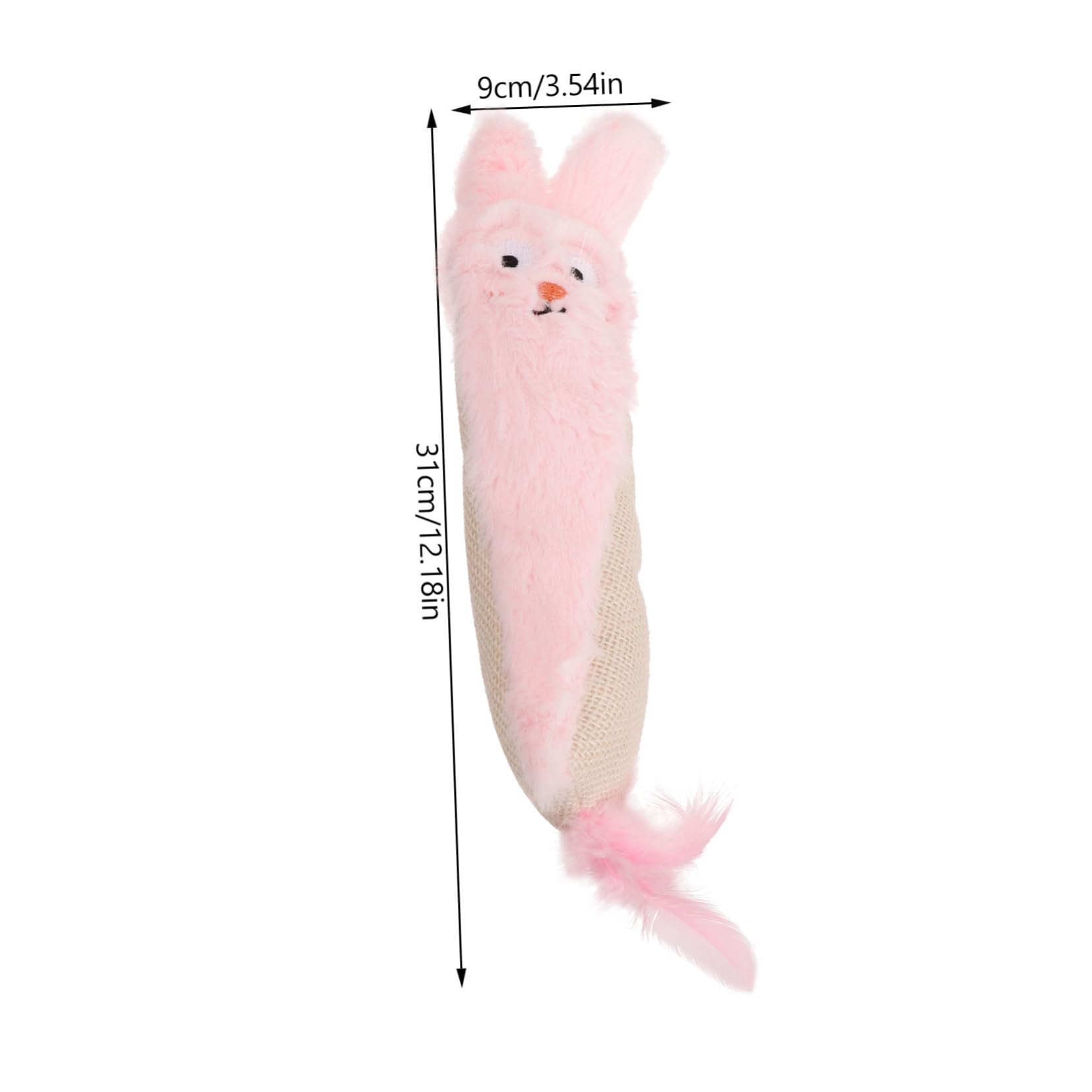 UKCOCO Mâcher pour Chat Cataire Peluche avec Papier Crépitant pour Chat pour Soulager Stress Activité