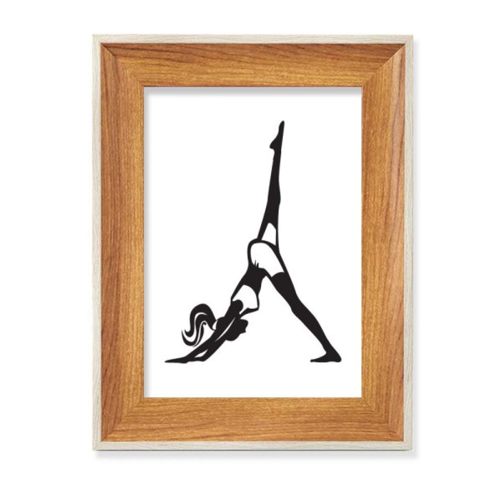 Cadre de Photo Yoga en Bois Idée Cadeau Déco Bureau et Table