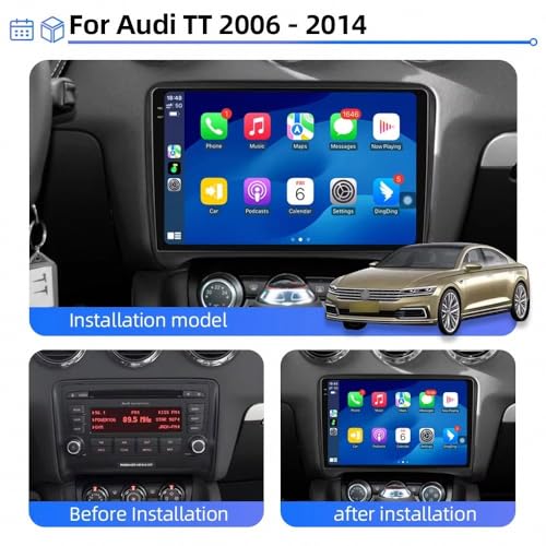 Navegación GPS Audi TT 8J para viajar con música Bluetooth y mapas 2
