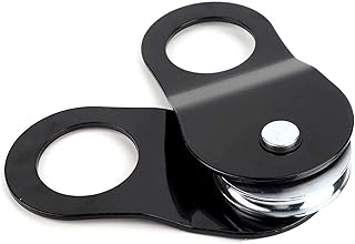 KLYMY Pulley wheel block wheels material handling products pulleys Winch Pulley Heavy Duty Snatch Block Tow Trailer Swivel Snatch Pulley Carbon Steel Winch Snatch Block with 22000lbs Load Capacity