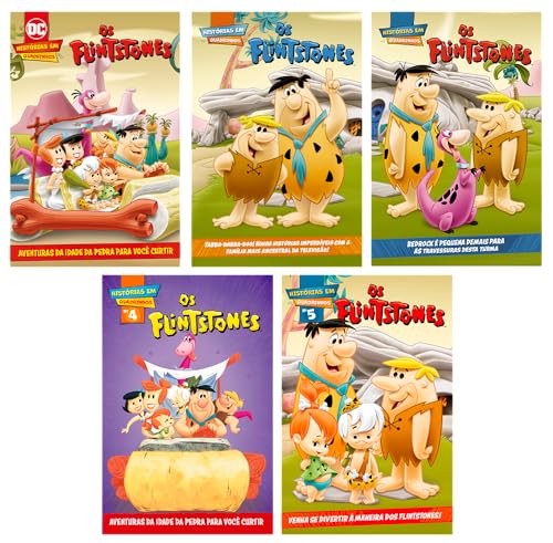 Combo quadrinhos Os Flintstones – Kit com 5 quadrinhos: