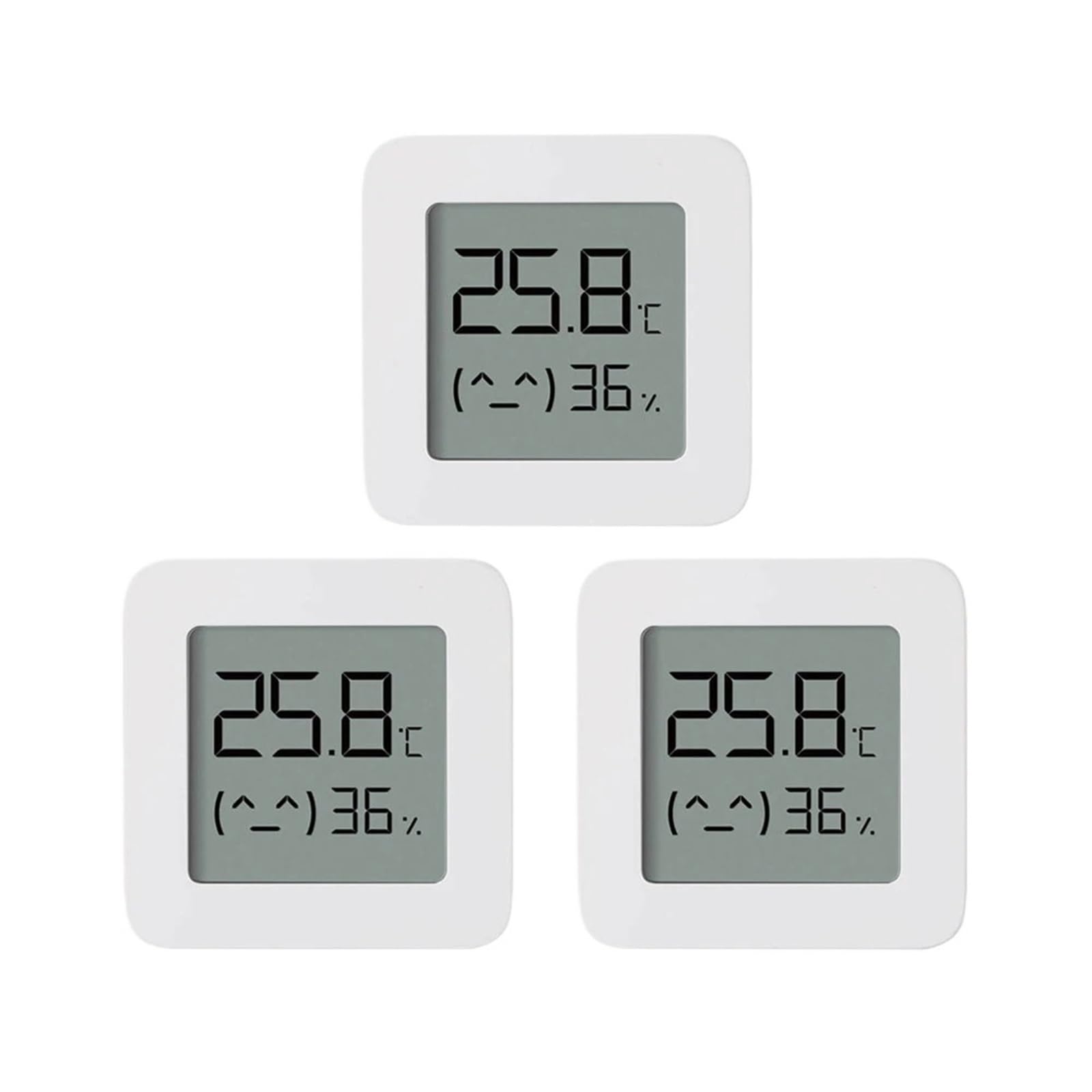 Higrómetro digital de interior, Termómetro inteligente inalámbrico Bluetooth higrómetro Monitor de temperatura ambiente 1/2/3 piezas(3pcs)