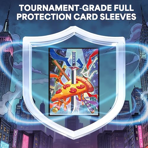 Image of Kabinka MTG Card Sleeves - Turtles 100 Standard Size Pack Clear Front & Matte Finish Back MTG Sleeves for Magic The Gathering TCG