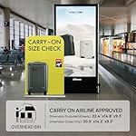 NINETYGO Carry On Luggage 22x14x9 Airline Approved, Carry On Suitcase with Smooth Double Spinner Wheels, Hard Shell PC+ABS Suitcase Carry-On, Lightweight Travel Luggage, TSA Approved (Black, Sahara) - Image 4