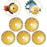 AGSIXZLAN 5pcs Indestructible Disc for Grinder,Angle Grinder Cutting Disc，Indestructible Disc 2.0 -Cut Everything in Seconds， for Smooth Cutting,Chamfering,Grinding of All Materials