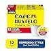Café Bustelo Espresso Style Dark Roast, Single Serve Coffee Pods, 12 Count (Pack of 1)