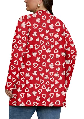 Image of OLRIK Plus Size Cardigan for Women 2026 Lightweight Open Front with Pockets