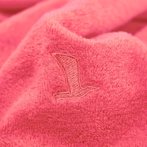 Möve Superwuschel hand towel 60 x 110 cm made of 100% cotton, coral - Image 2