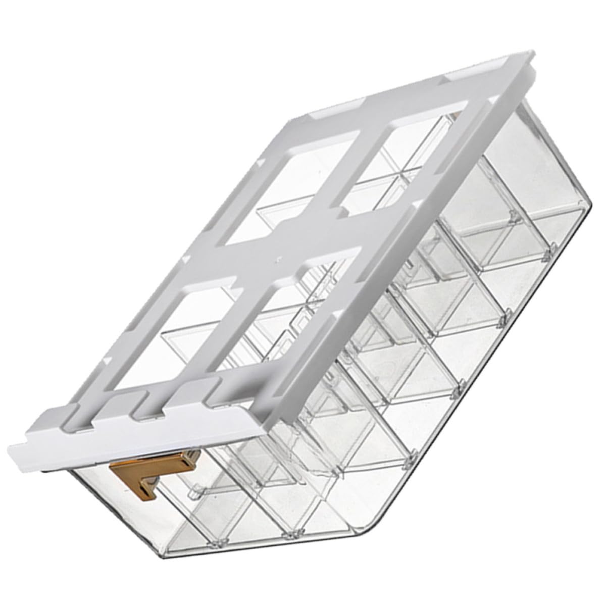 Organizer Multiuso per Biancheria e Calzini in Pet Scomparti Multipli e Coperchio, per Armadio e Conservazione Domestica Ordinata