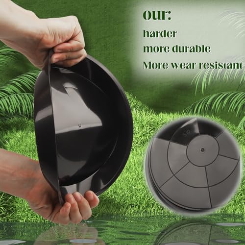 Nsmykhg Plant Saucers,40 Pack Plastic Plant Saucers Drip Trays for Flower Pots Plant Drainage Trays,4 Sizes Round Plant Drainage Trays, Indoor Outdoor Garden Pot Saucers, Plant Water Trays (Black)