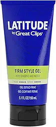 GREAT CLIPS LATITUDE Gel Firm Style | Gel para cabelo masculino | Alta fixação + alto brilho | 145 g