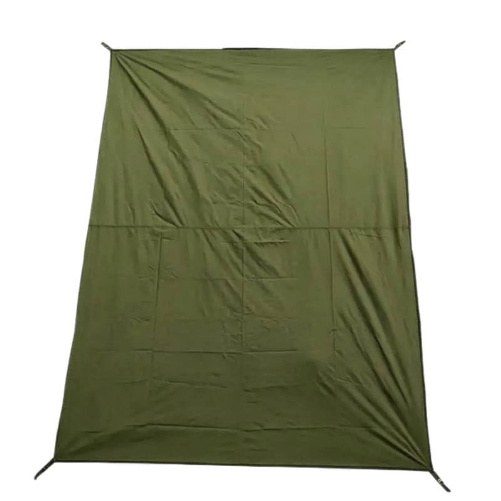 Generico Telo di protezione per tenda in robusto tessuto Oxford 210D, impermeabile, ideale per campeggio, picnic e escursioni all'aperto, con picchetti inclusi.