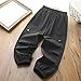 Beessbest Kids Boys Baggy Cargo Pants Elastic Waist Casual Loose Fit Parachute Pant Fashion Harem Joggers with Pockets Black