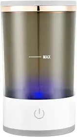 Máquina de limpeza de pincéis de maquiagem, limpador de pincéis de cosméticos elétrico recarregável, limpador de pincéis cosméticos com um toque, pincel de maquiagem visual, giratório fácil de usar