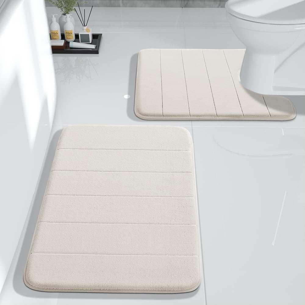 See full amazon price history chart for Yimobra Memory Foam Bath Mat Set, 2 Piece Soft Bathroom Rugs,17x24 and 24x20.4 U-Shaped Bathroom Rug, Toilet Mat, Water Absorption, Non Slip, Thick, Dry Fast for Bathroom Floor Mat, Cream White Yimobra Memory Foam Bath Mat Set, 2 Piece Soft Bathroom Rugs,17x24 and 24x20.4 U-Shaped Bathroom Rug, Toilet Mat, Water Absorption, Non Slip, Thick, Dry Fast for Bathroom Floor Mat, Cream White (B09YCD2FHQ) Amazon Price History, Amazon Price Tracker