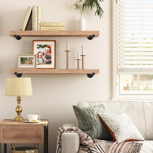 Home Expert 6 Inch Black Industrial Pipe Floating Clothing Rack Wall Mounted, Heavy Duty Garment Rack for Hanging Clothes, Multi-purpose Hanging Rod for Closet Storage, 2 Pack by Home Expert - Image 9
