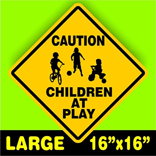 CAUTION WATCH FOR CHILDREN SIGN signs slow playing at play safety SLOW