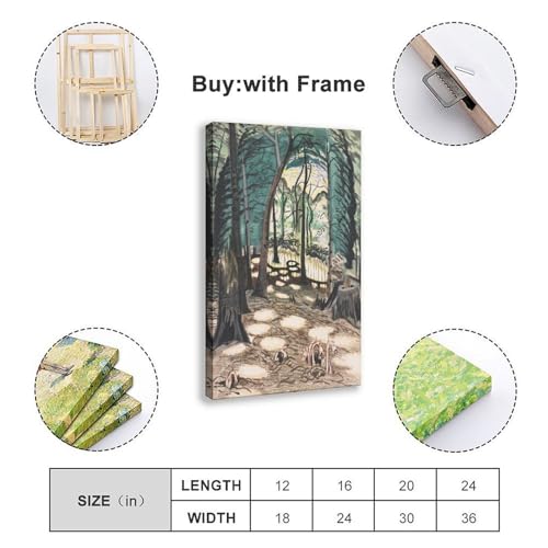 Impression sur toile The Bower Burchfield déco murale 20x30 cm - 2