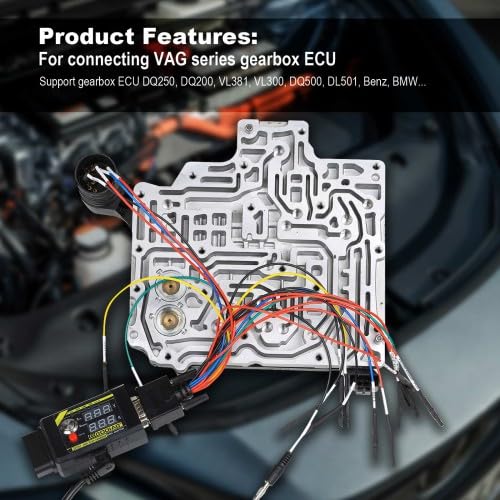 Adaptador de datos GO-DIAG GT107+ DSG Plus con pantalla de corriente de voltaje para DQ250 DQ200 VL381 VL300 DQ500 DL501 B-enz B-MW
