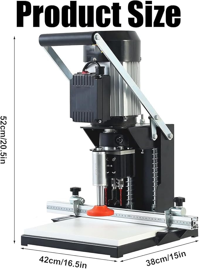 Perceuse à charnière portable – Outil portable pour le travail du bois précis et le poinçonnage, idéal pour le bricolage et une utilisation professionnelle