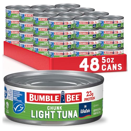 48 Cans Bumble Bee Chunk Light Tuna In Water Just $27.51 Or Less With A 20% Subscribe & Save Coupon!