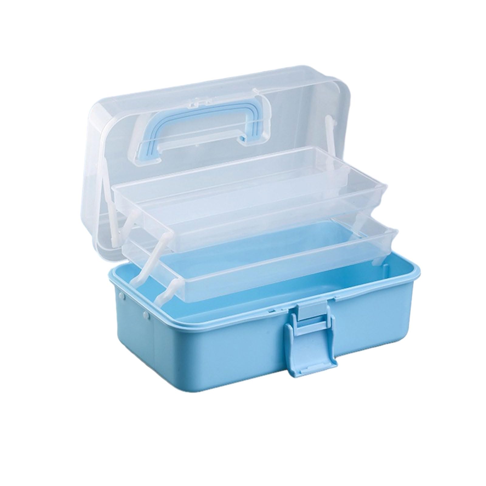 FackLOxc Multifunction Storage Box 3 Layer Case Practical Medicine for School Multifunctional Organizers Three-layer Practical Case