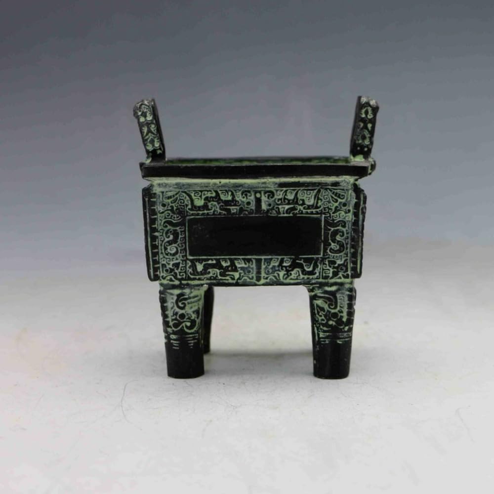 Brûleur d'encens en bronze sculpté main pour une décoration chinoise antique d'exception