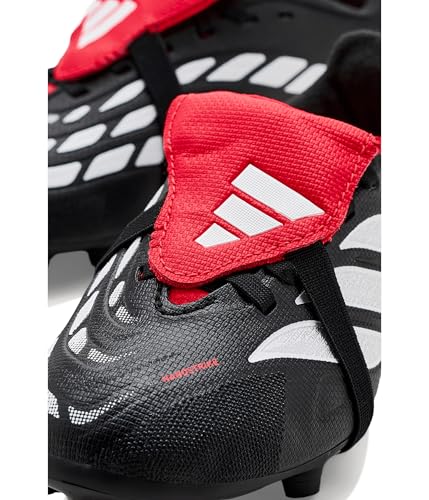adidas Unisex League Fold-Over Tongue Firm Ground Footb, Black/White/Lucid Red, 4 - image 2