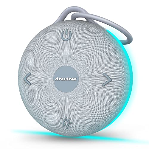 Image of Portable White Noise Machine for Baby Sleeping | 8 Night Lights | 17 Soothing Sounds | USB Rechargeable | Safe Clip Easy Hanging & Child Lock | Compact and Lightweight for On-The-Go & Travel, Kids