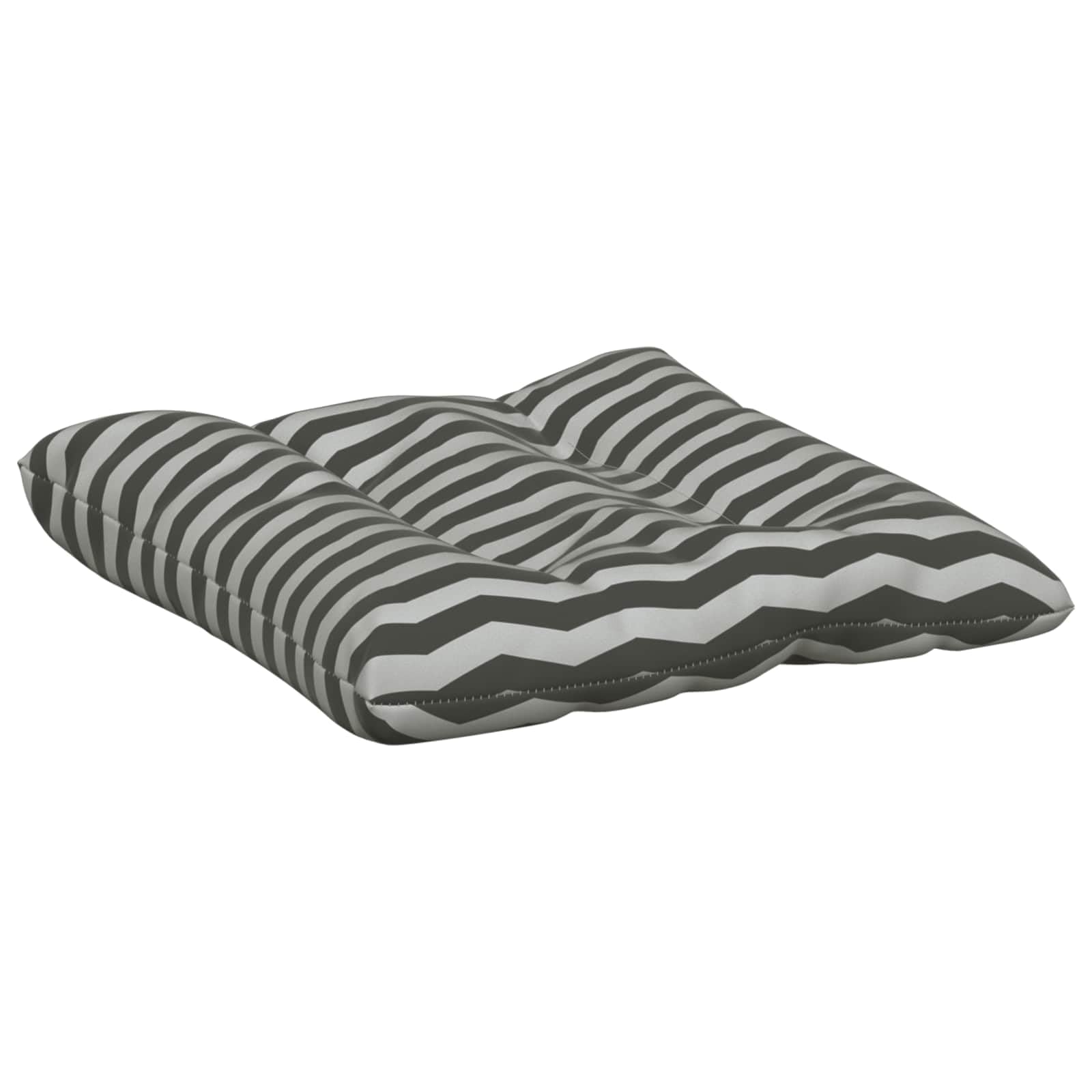 Tente tipi pour chat, blanc/gris, 60 x 60 x 70 cm, avec coussin, en polyester respirant, pour chiens et chats, motif rayé moderne, pour l'intérieur et l'extérieur