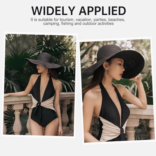 Sombrero de verano grande para mujer y niñas miniatura 5