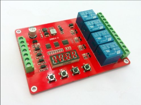 1pcs Four-Way Multi-Function Relay Module delay/self-Locking/Cycle/Timing/time Relay Module