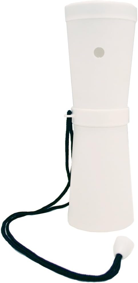 Storus SuperHorn, Loud Horn Powered By Ones Breath, For Safety, Sports, Parties, Camping And More, White, 6.75 Inches Long, For Men, Women, Referees, Campers, Boaters, Runners 1 pc