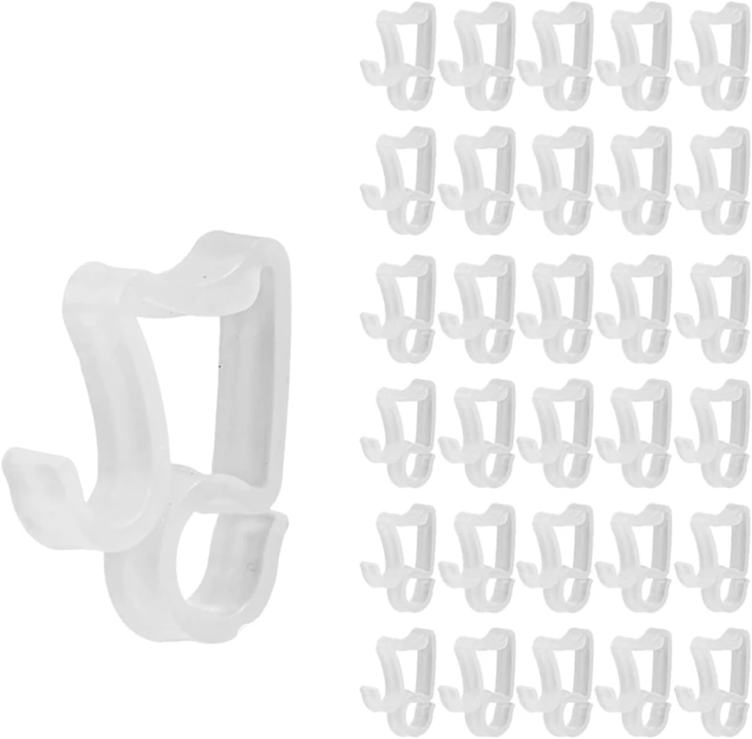 Christmas Light Clips 500PCS White Light Hooks Clips - Hangers for Multi-Holiday Outdoor Decoration