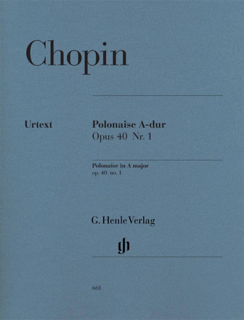 Polonaise A major [Militaire] op.40/1 - piano - (HN 661)
