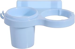 منظم ادوات الشعر - تركيب بدون مجهود لمجففات الشعر وادوات التصفيف، تصميم متعدد الاستخدامات للخزانة او الباب، خيارات ملونة