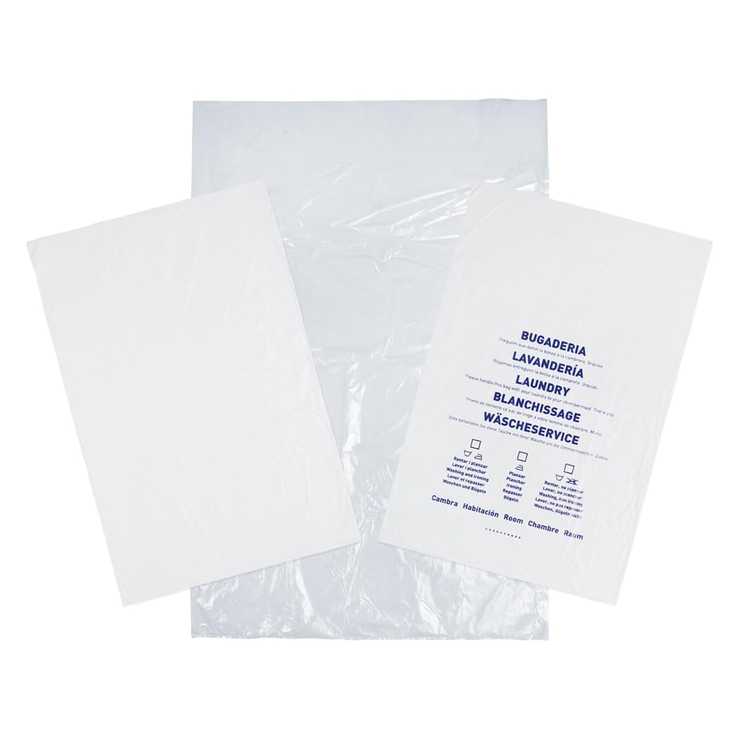 Sac à linge blanc Bunzl G-70 pour le tri et le transport du textile