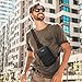 G4Free Small Crossbody Sling Bag, Mini Tactical Chest Bag Waterproof EDC Shoulder Bag for Men (Black)