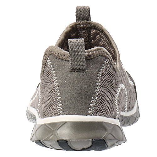 Aleader Men's Mesh Slip On Aqua Water Shoes Walking Sneakers Overcast Gray 11 D(M) Us #TOP2