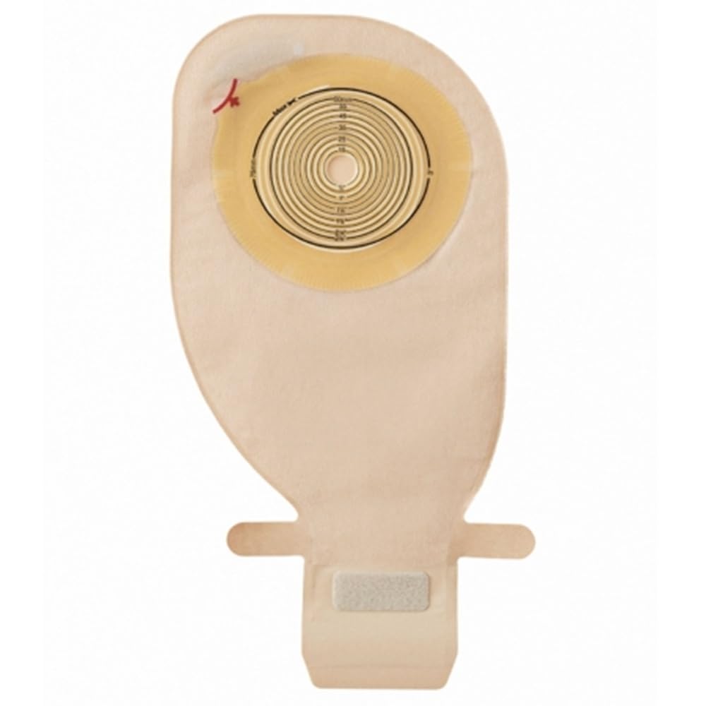 Assura EasiClose One - Piece Drainable Pouch, Non-Convex, Transparent, 13860, Size-3/8 Inches - 2 3/4 Inches(10-70 mm) - 10 Per Box