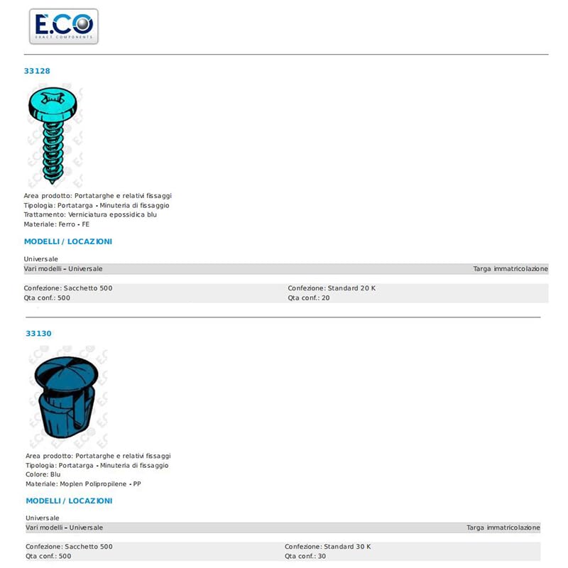 Virsus Kit Portatarga Anteriore e Posteriore per auto con Bande 0650-0651, supporto universale nero in Polipropilene, Facile installazione, per targhe Europee, 8 Viti, 8 Rivetti e 8 Bottoni