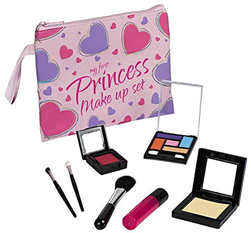 Playkidz My First Princess Pretend Play Makeup Set - 8 Piece Cosmetic Play Makeup kit Realistic Looking Toys Pretend Makeup for Girls