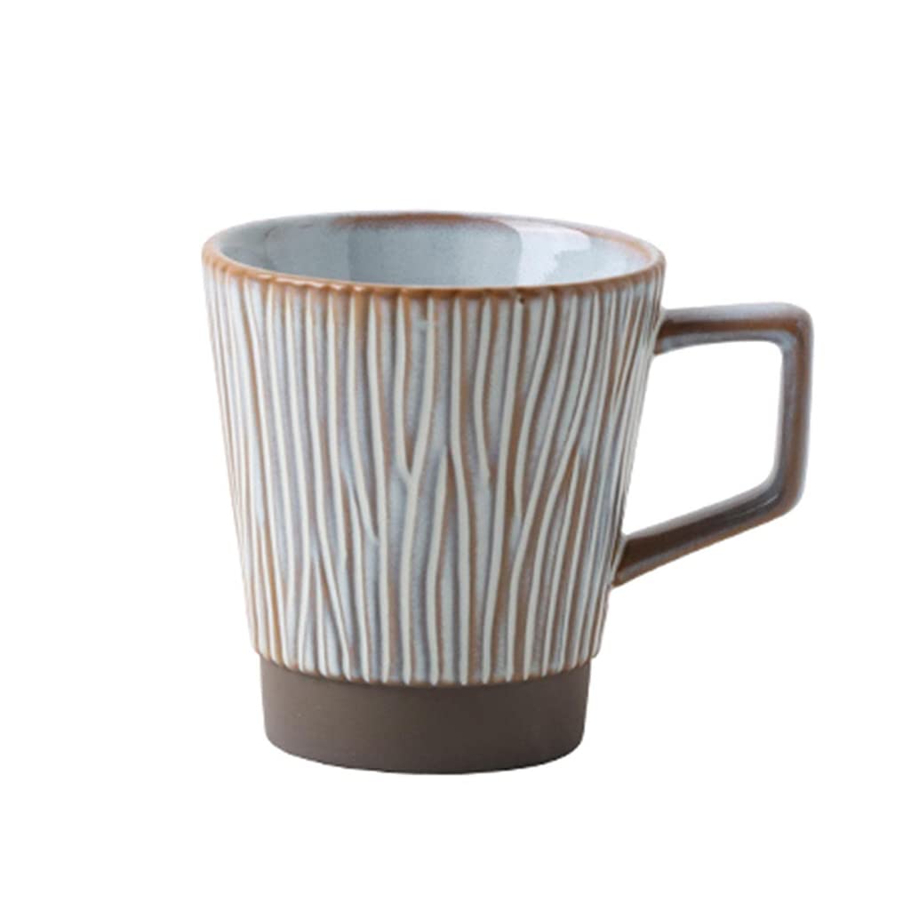 Japoński ceramiczny kubek do kawy w stylu vintage z uchwytem, ceramiczny kubek porcelanowy kubek do kawy mleka herbaty herbaty prezent dla kobiet do biura, do kuchenki mikrofalowej i zmywarki 300 ml