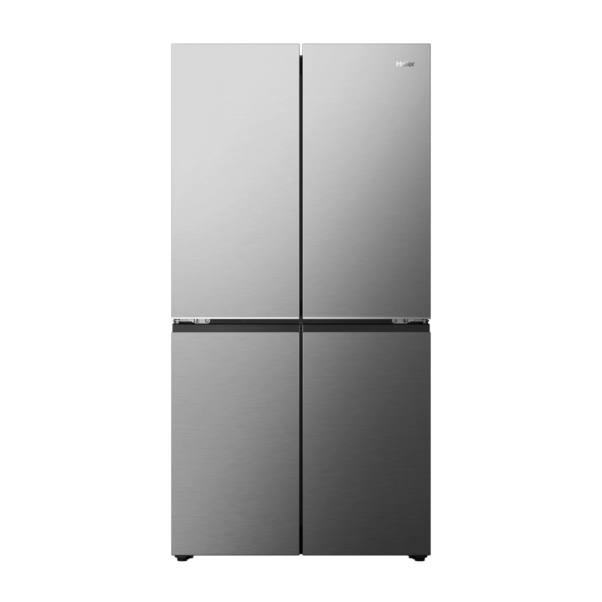 Haier Horizon Collection HCR59F18DNMM - Frigorífico Americano 706L, 4 Puertas, Antibacterias ABT, Motor Inverter, Magic Zone, Total No Frost, Ancho 90,5 cm, Alto 182,5 cm, Metal Fresh, Inox